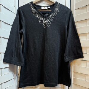 Quacker Factory Bejeweled Top